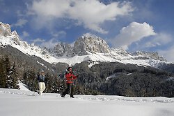 Schneegenuss in den Südtiroler Alpen
